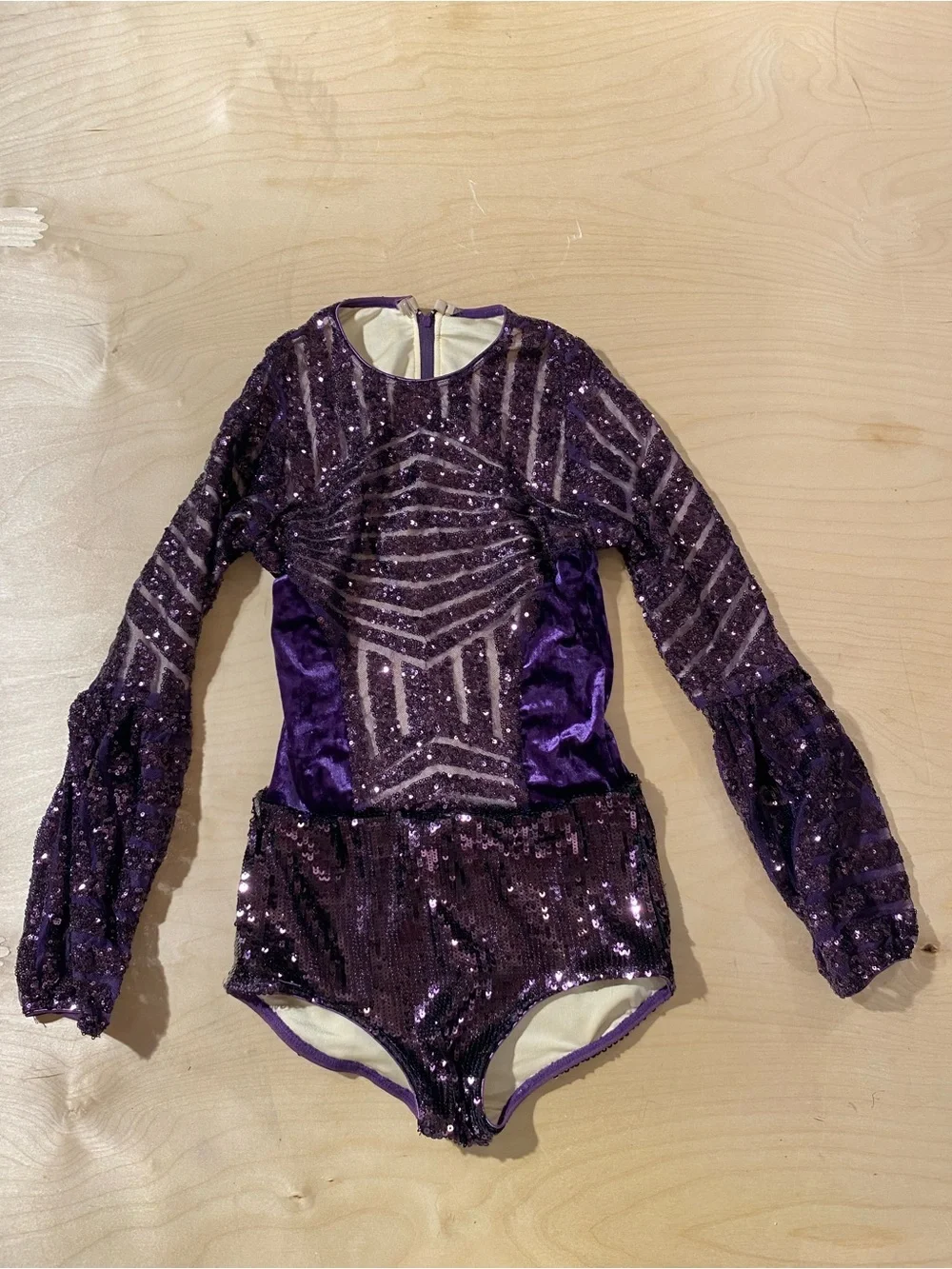 Tenth House Purple Sequin Girls' Dance Costume Leotard Size SA (RI)